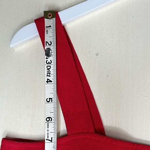 NWT Max Studio Red Tiered Maxi Dress Size XS - Picture 11 of 12